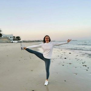 Yoga on the beach