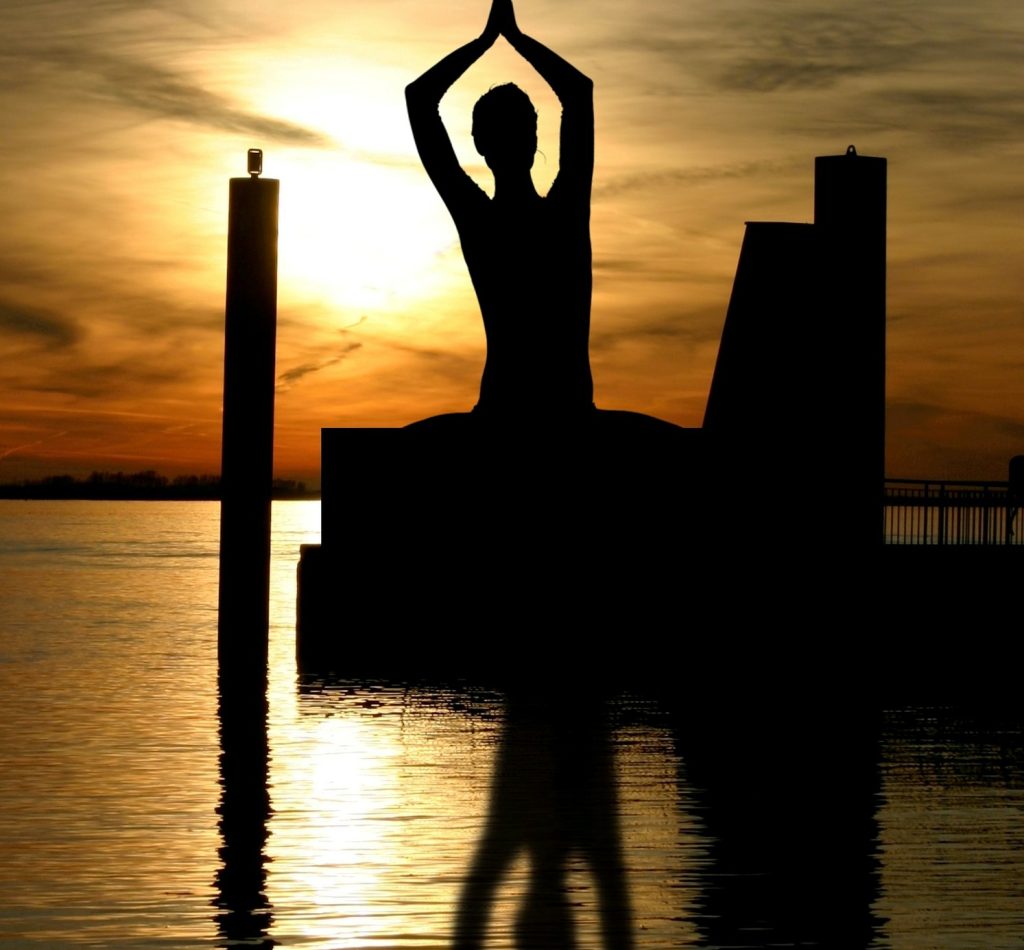 Sunset yoga